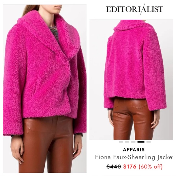 APPARIS Fiona Faux-Shearling Jacket - Picture 1 of 9